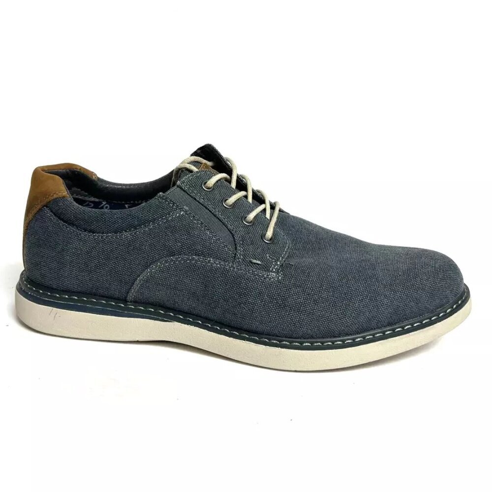 Nunn Bush Mens Bayridge Canvas Oxford Blue 10W